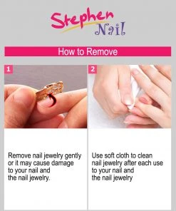 Stephen Nail Jewelry Butterfly (Medium Pink Gold)