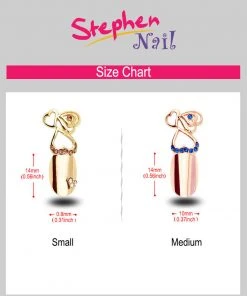 Stephen Nail Jewelry Triple Hearts (Medium-Black)