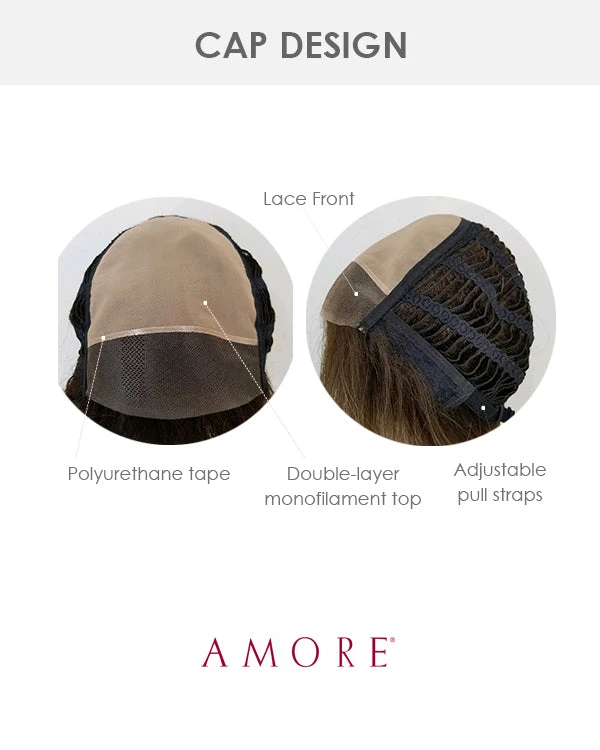 Emy (Exclusive) | Lace Front & Monofilament Synthetic Wig By Amore