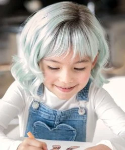 Elsie (Exclusive) | Kids Lace Front & Monofilament Part Synthetic Wig By Amore Wigs For Kids