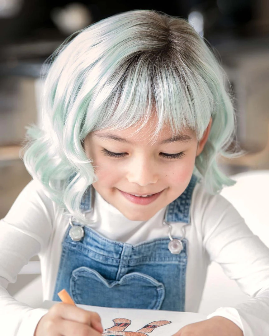 Elsie (Exclusive) | Kids Lace Front & Monofilament Part Synthetic Wig By Amore Wigs For Kids