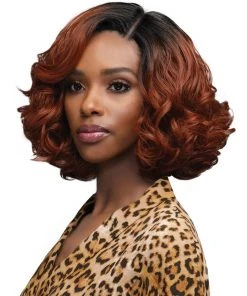 Wigs For Black Women Cindy | Lace Front Synthetic Wig By Bobbi Boss