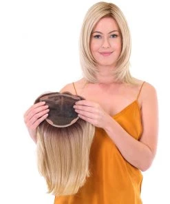 14~16 Inch Premium 100% Handmade Topper 14 Straight | Toppers By Belle Tress