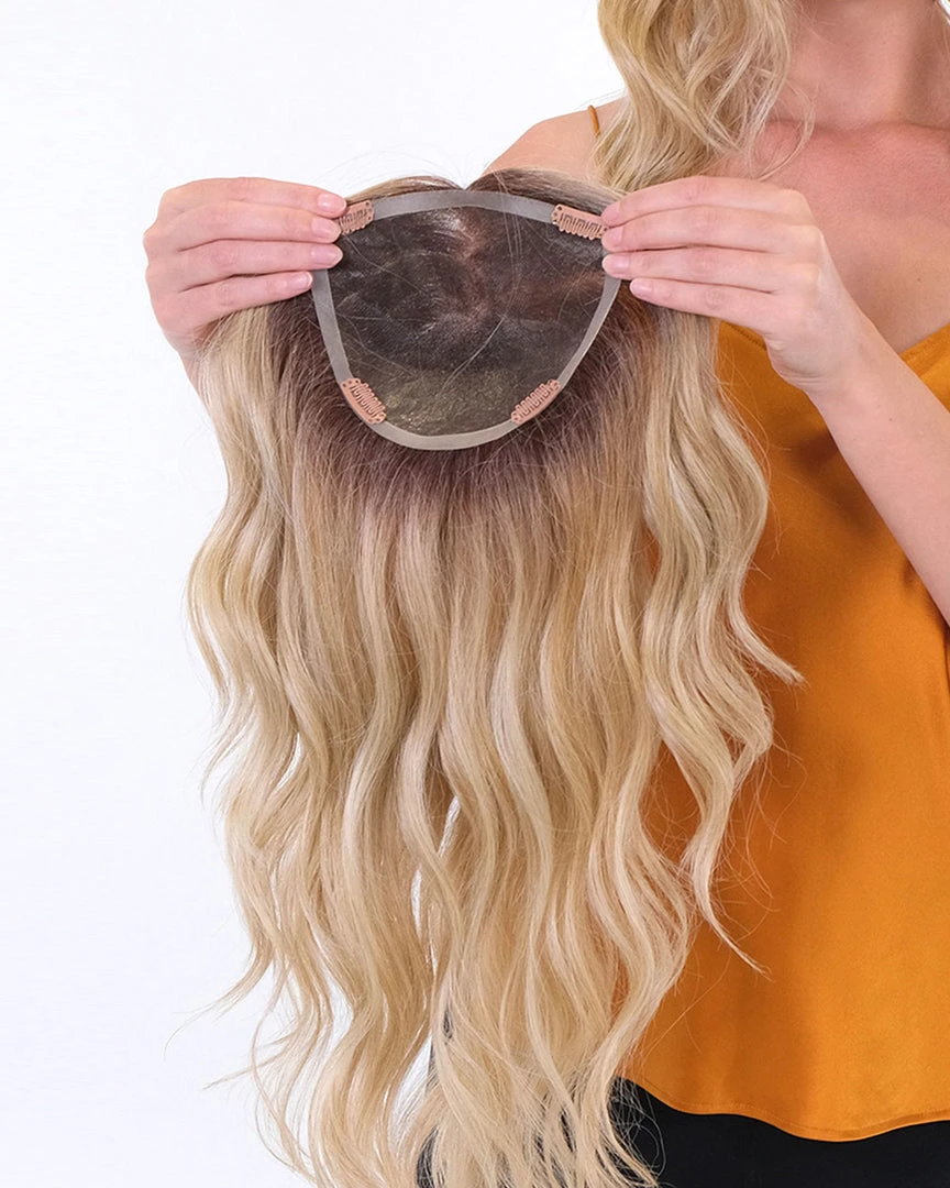 18~26 Inch Premium 100% Handmade Topper 18 Wave | Toppers By Belle Tress