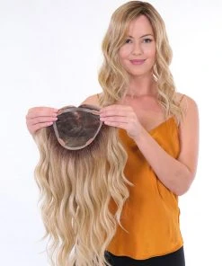 18~26 Inch Premium 100% Handmade Topper 18 Wave | Toppers By Belle Tress