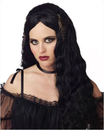California Costume Wigs Gothic Princess Black Halloween Wig By California Costumes