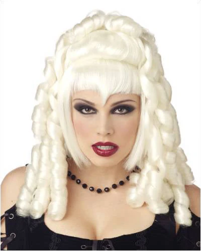 California Costume Wigs Goth Vampira White Halloween Wig By California Costumes