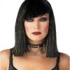 California Costume Wigs Glimmer Glam Black/Gold Costume Wig By California Costumes