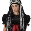 California Costume Wigs Tragedy Ann Black/White Halloween Wig By California Costumes