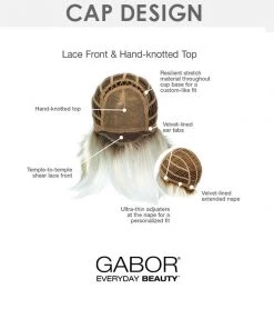 Epic-Large | Lace Front & Monofilament Top Synthetic Wig By Gabor Wigs For Women