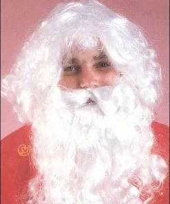 Franco Costume Wigs Santa Wig & Beard Set Costume Wig By Franco