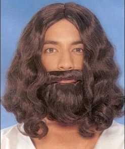 Franco Costume Wigs Biblical Wig & Beard Set Costume Wig By Franco