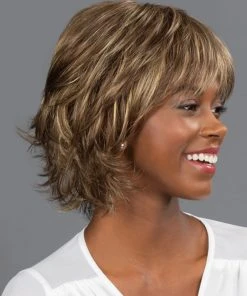 Wavy Mid Layered Shag | Lace Front & Monofilament Synthetic Wig By TressAllure