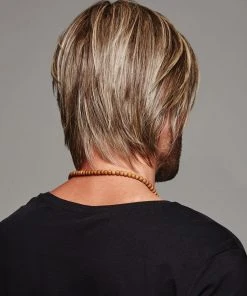 Wigs For Men Daring | Average/Large Men's Lace Front & Monofilament Part Synthetic Wig By HIM