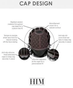 Reserved | Average/Large Men's Lace Front & Monofilament Crown Synthetic Wig By HIM Wigs For Men