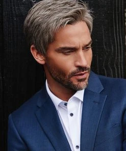 Reserved | Average/Large Men's Lace Front & Monofilament Crown Synthetic Wig By HIM Wigs For Men