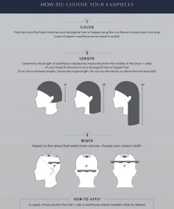 EasiPieces 16 Inch Length X 6 Inch Width (1pc) | Remy Human Hair Piece By Jon Renau Hair Extensions