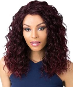 Wigs For Black Women Swiss Lace Marina | Lace Front & Lace Part Synthetic Wig By It's A Wig