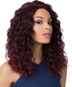 Wigs For Black Women Swiss Lace Marina | Lace Front & Lace Part Synthetic Wig By It's A Wig