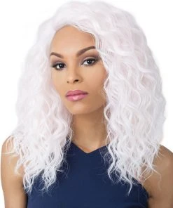 Wigs For Black Women Swiss Lace Marina | Lace Front & Lace Part Synthetic Wig By It's A Wig