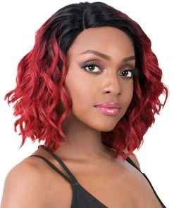 Swiss Lace Disco | Lace Front & Lace Part Synthetic Wig By It's A Wig Wigs For Black Women