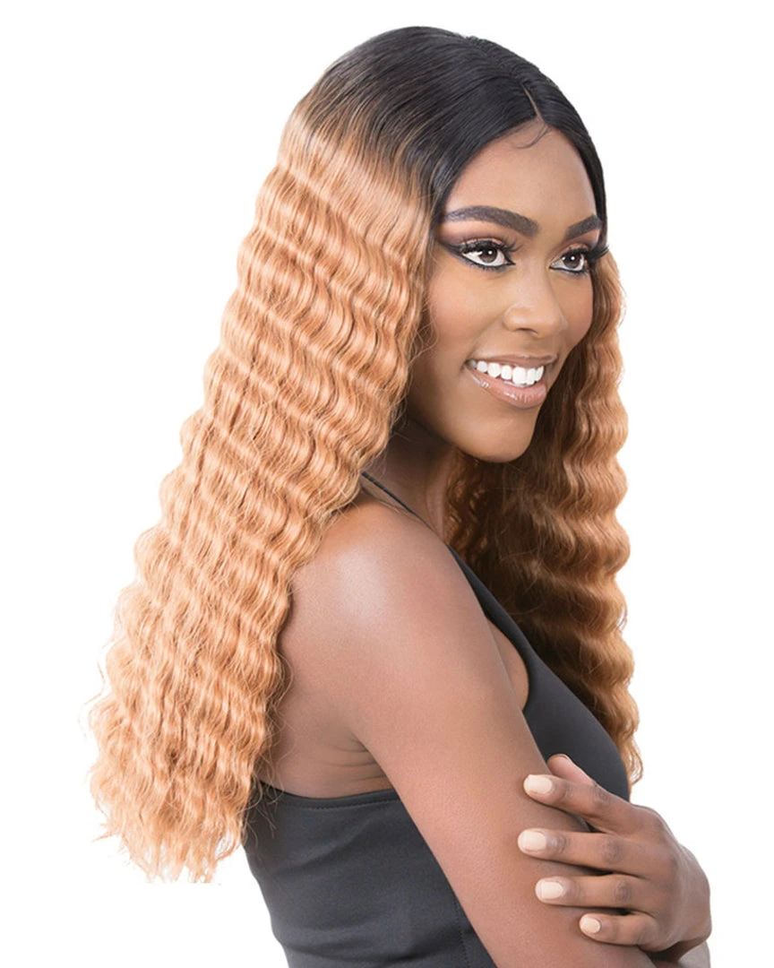 HD Lace Crimped Hair-3 | Lace Front & Lace Part Synthetic Wig By It's A Wig