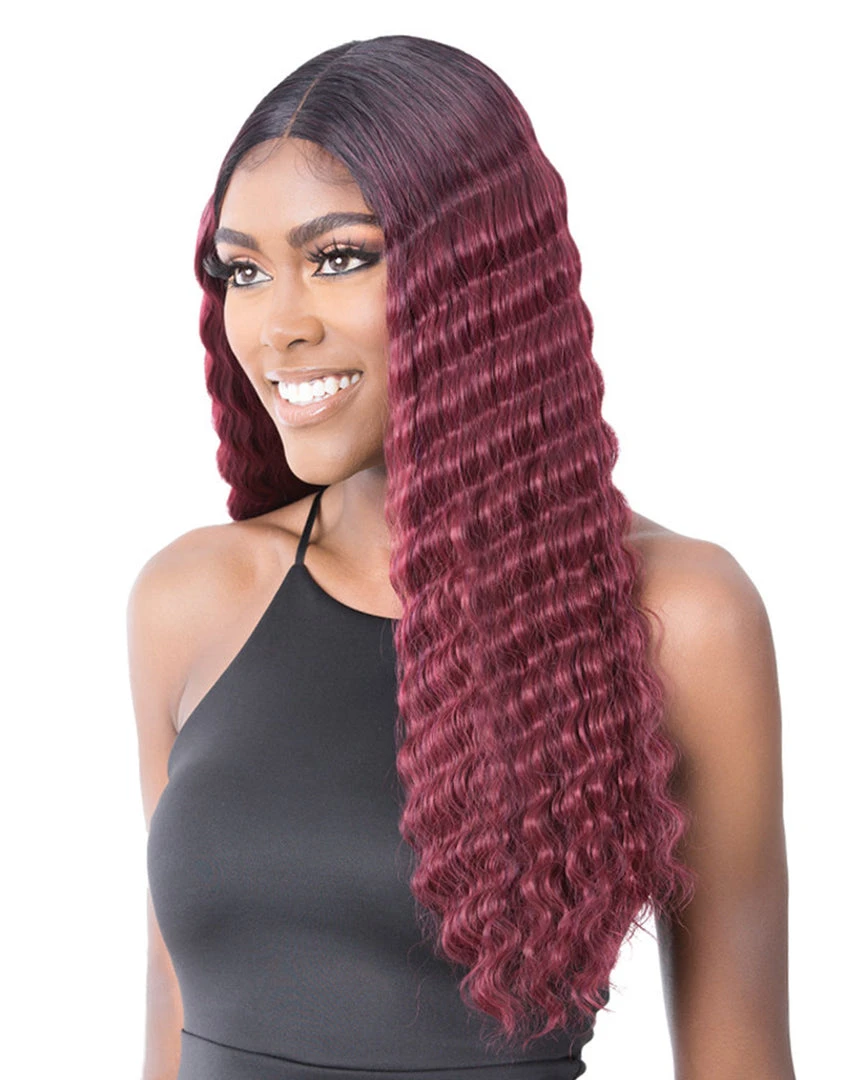 HD Lace Crimped Hair-3 | Lace Front & Lace Part Synthetic Wig By It's A Wig