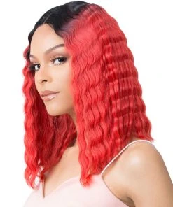 Wigs For Black Women HD Lace Crimped Hair-1 | Lace Front & Lace Part Synthetic Wig By It's A Wig