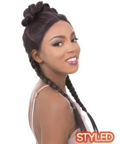 Vixen X Yaki Straight | Lace Front Human Hair Blend Wig By It's A Wig