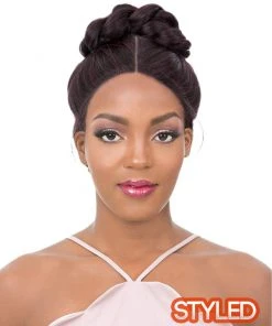 Vixen X Yaki Straight | Lace Front Human Hair Blend Wig By It's A Wig