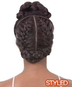 Vixen X Yaki Straight | Lace Front Human Hair Blend Wig By It's A Wig