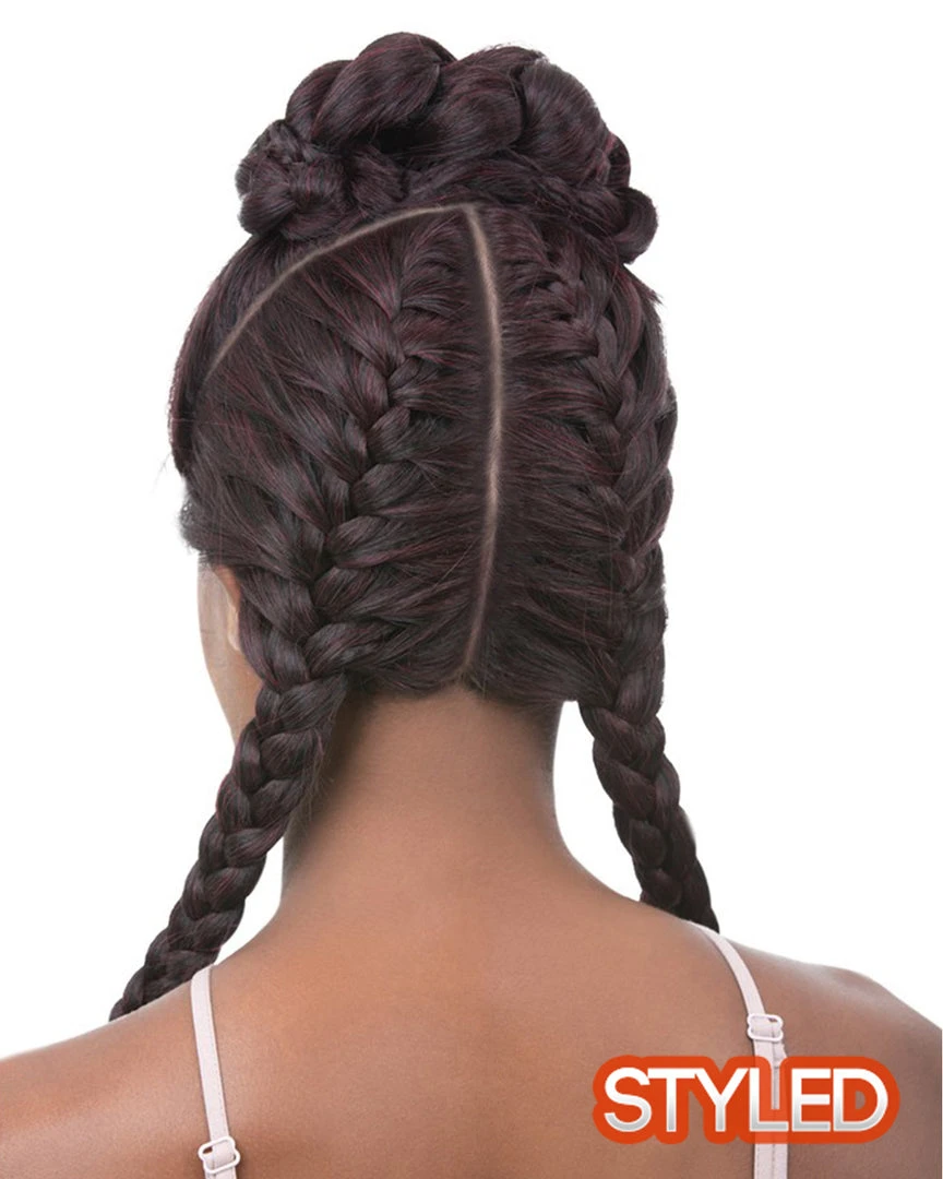 Vixen X Yaki Straight | Lace Front Human Hair Blend Wig By It's A Wig