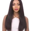 Vixen X Yaki Straight | Lace Front Human Hair Blend Wig By It's A Wig