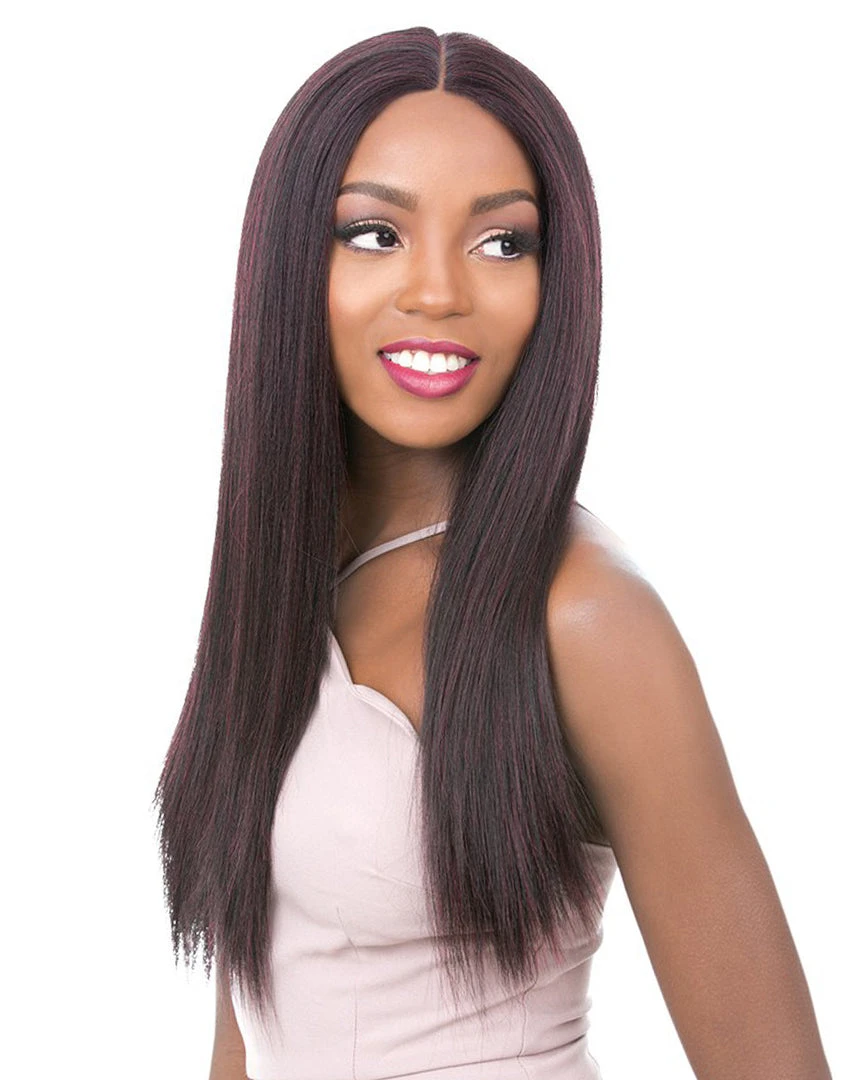 Vixen X Yaki Straight | Lace Front Human Hair Blend Wig By It's A Wig
