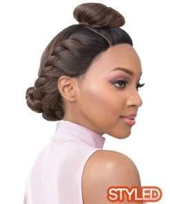 Wigs For Black Women Vixen Y Yaki Straight | Lace Front Human Hair Blend Wig By It's A Wig