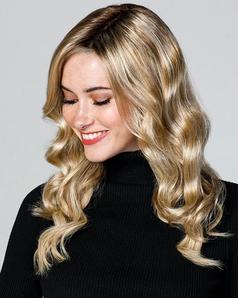 Top Coverage Wavy 18 Inch | Lace Front & Monofilament Synthetic Hair Toppers By Jon Renau 18~26 Inch