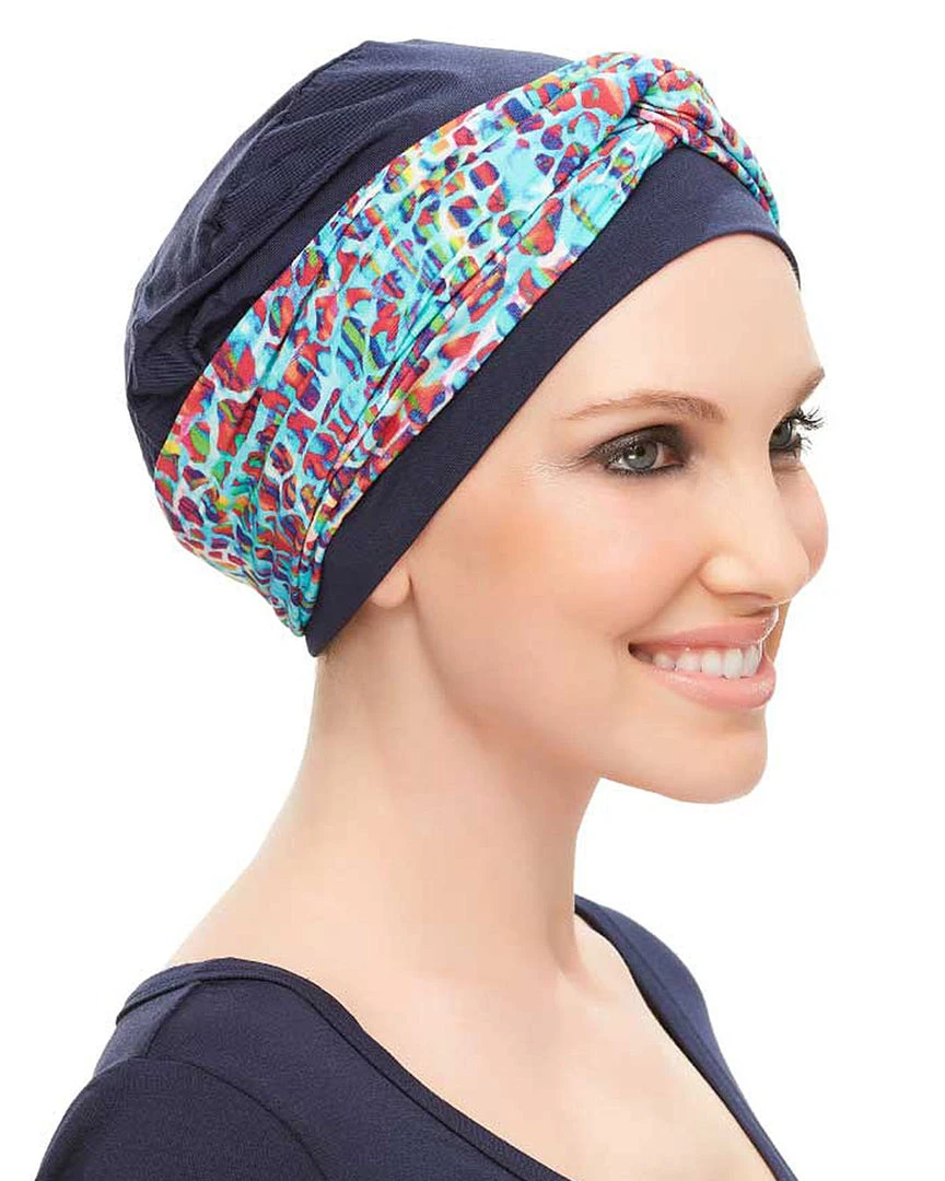 Jon Renau Softie Accent-Print Headwear