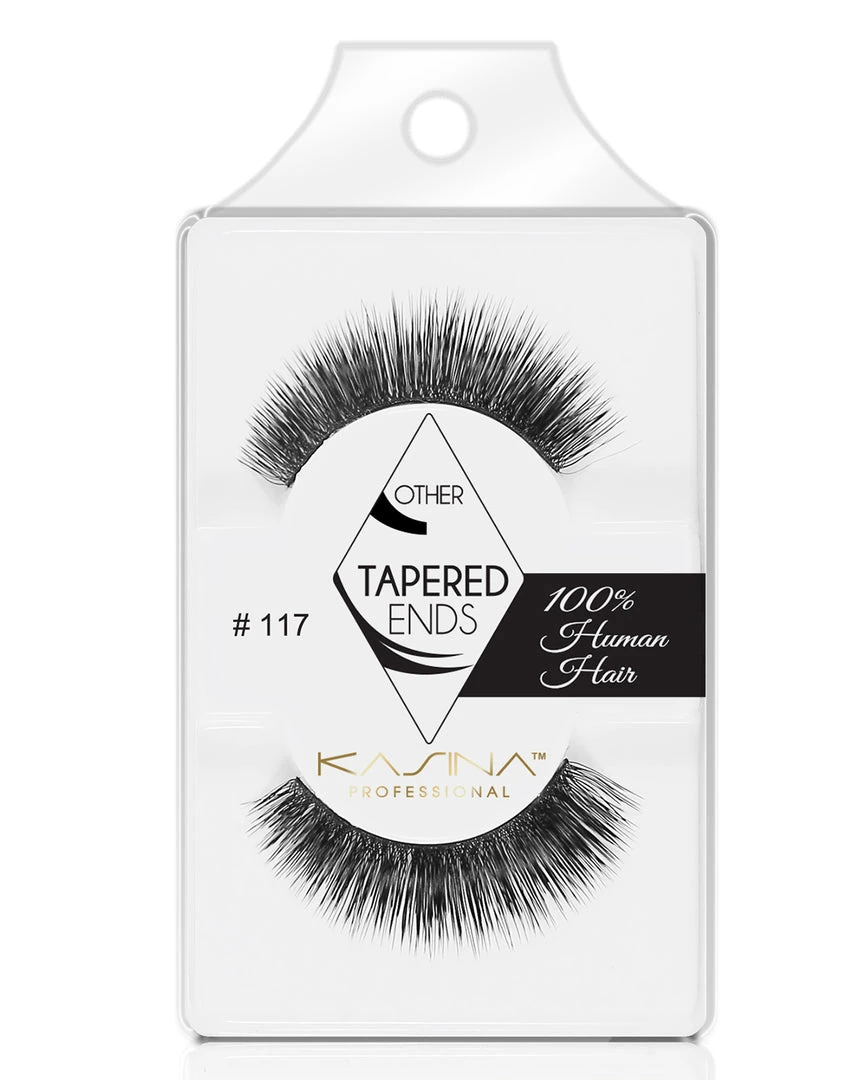 Tapered Ends Eyelashes #117 By Kasina Professional