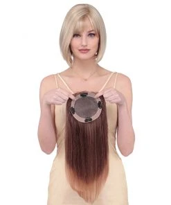 Toppiece 4002 | Monofilament Human Hair Wiglets By Louis Ferre