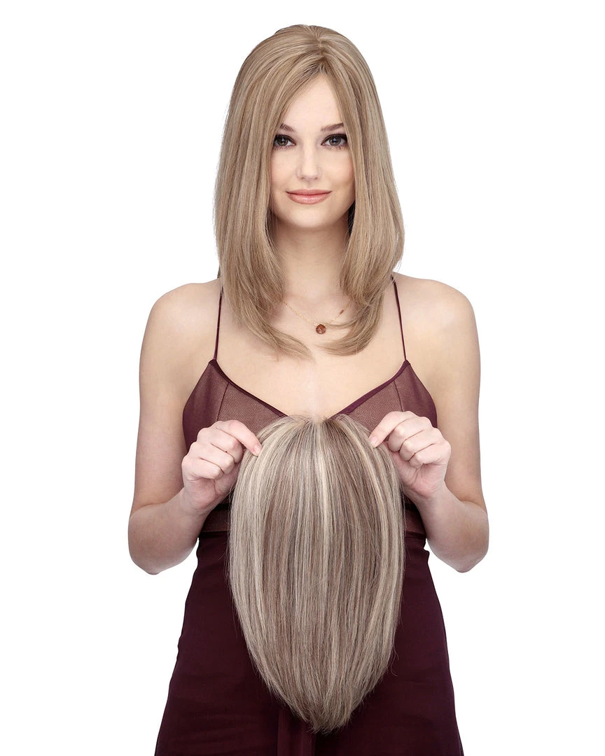 Clearance Items Toppiece 4003 | Monofilament Human Hair Wiglets By Louis Ferre