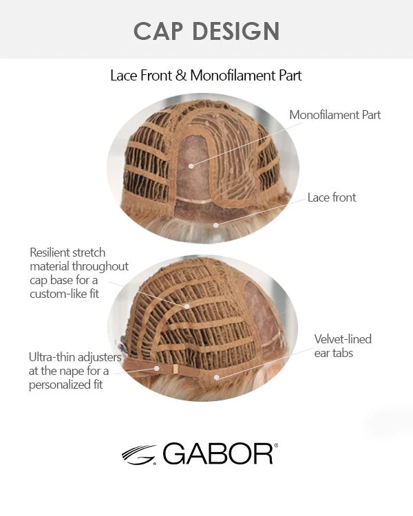 On Edge | Lace Front & Monofilament Part Synthetic Wig By Gabor