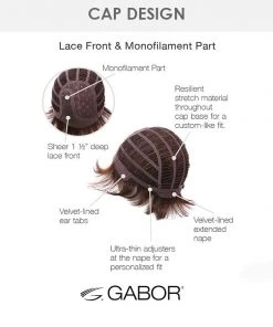 Upscale | Lace Front & Monofilament Synthetic Wig By Gabor