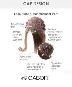 Timeless Beauty | Lace Front & Monofilament Part Synthetic Wig By Gabor