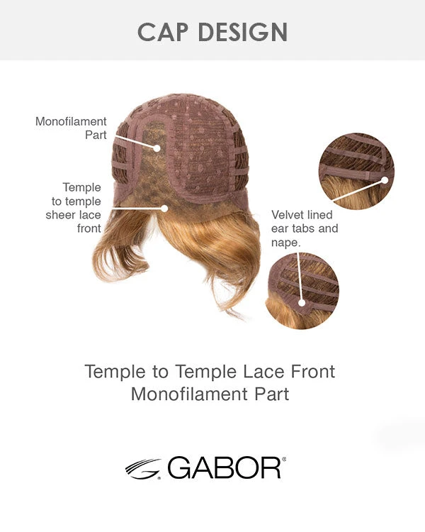 High Impact-Large | Lace Front & Monofilament Part Synthetic Wig By Gabor