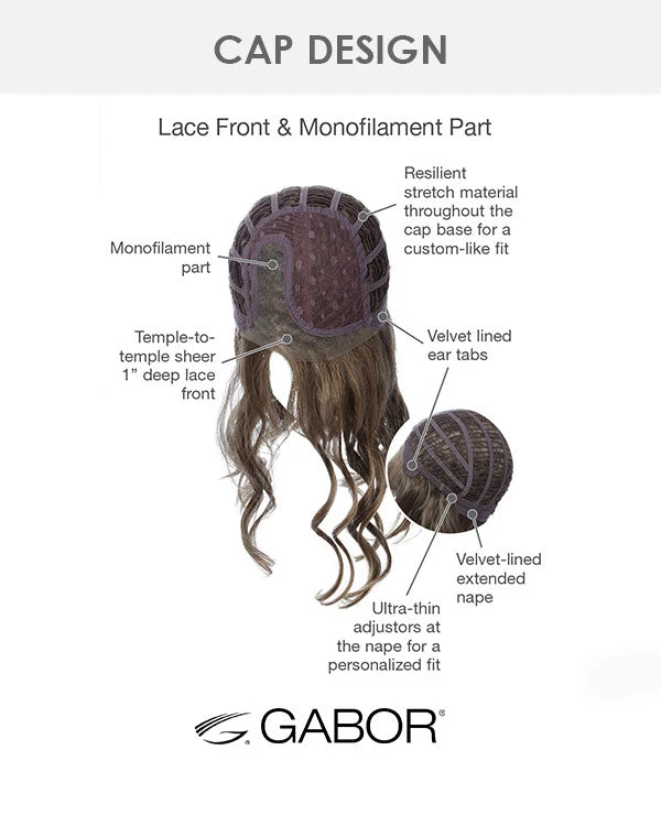 Wigs For Women Runway Waves | Lace Front & Monofilament Synthetic Wig By Gabor