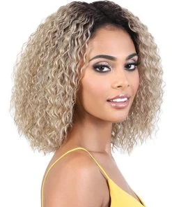 Wigs For Black Women LDP-Fifi | Lace Front & Lace Part Synthetic Wig By Motown Tress