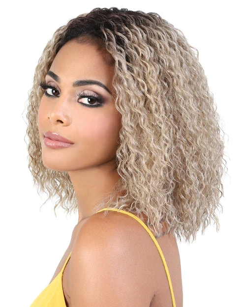 Wigs For Black Women LDP-Fifi | Lace Front & Lace Part Synthetic Wig By Motown Tress