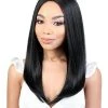 Wigs For Black Women LDP-Fine18 | Lace Front & Lace Part Synthetic Wig By Motown Tress
