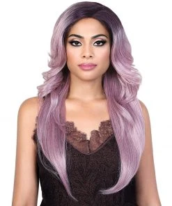 Wigs For Black Women LDP-Curve4 | Lace Front & Lace Part Synthetic Wig By Motown Tress