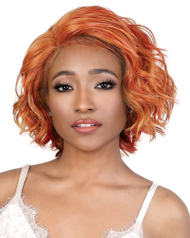 Wigs For Black Women LDP-Glow | Lace Front & Lace Part Synthetic Wig By Motown Tress